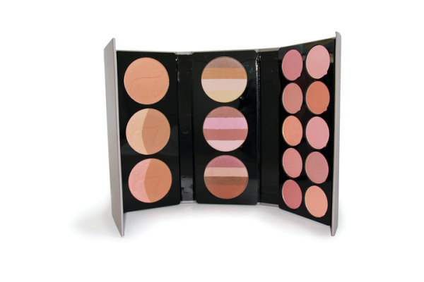 Makeup Artist Palette- Refillable Foundation/Bronzer and Blush LEER 10 Blush/Eyeshadows single plus