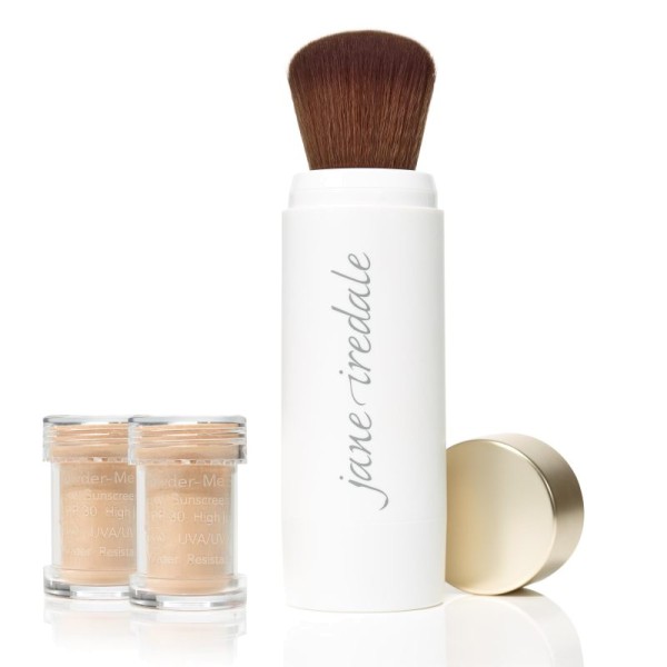 Nude, Powder-Me Refillable Brush PLUS 2Refills Dry Sunscreen SPF30,